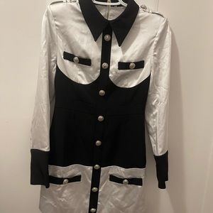 Black and White Blazer dress